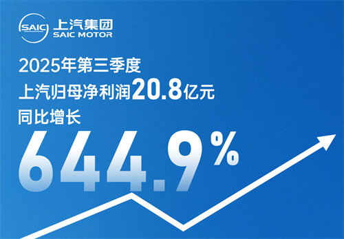上汽集團發(fā)布2025年第三季度報告
